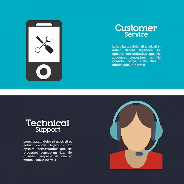 Customer service related icons image