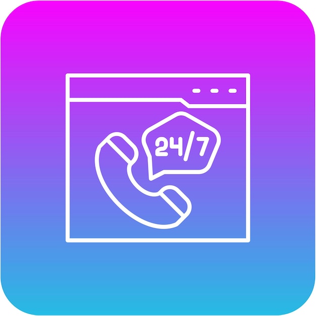 Vector customer support icon