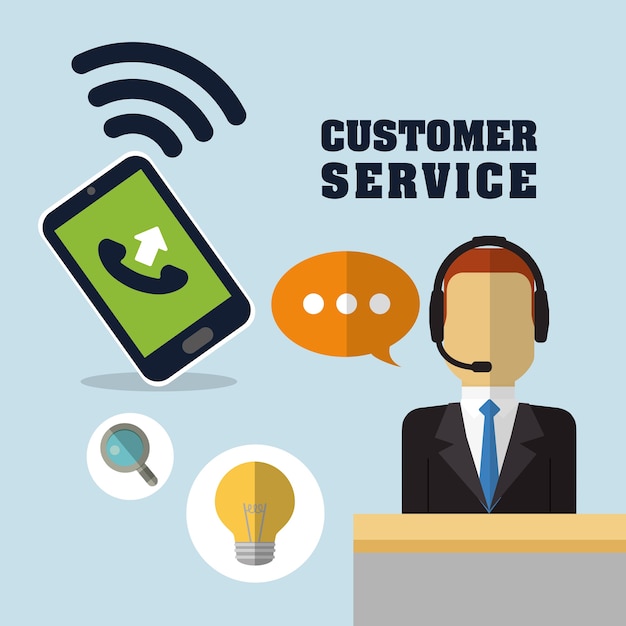 customer support service icons