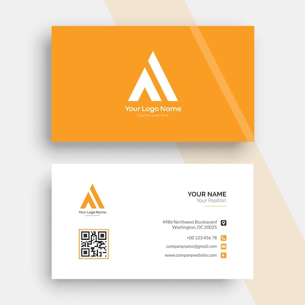 Vector customizable business card template for real estate tech and more