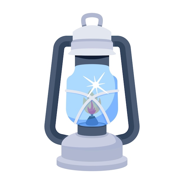 A customizable flat icon of lantern