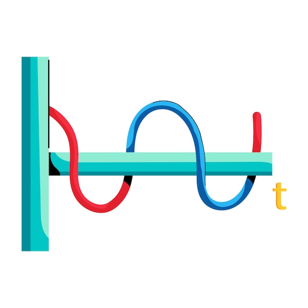 Customizable flat icon of wavelength