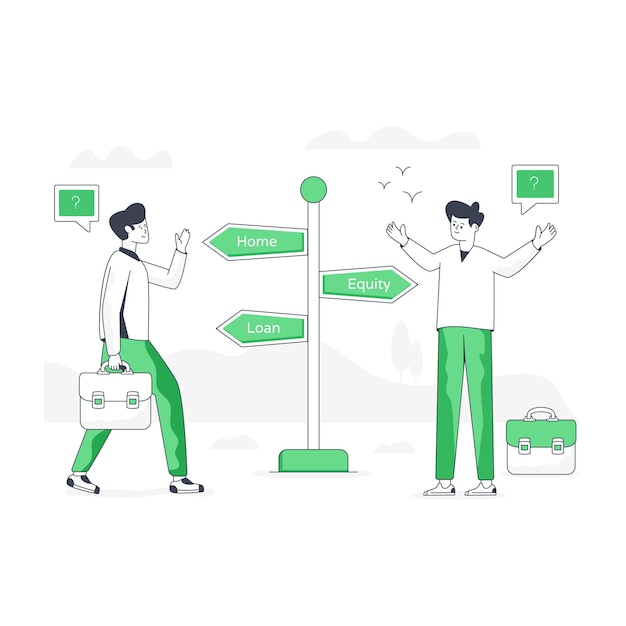 Vector customizable flat illustration of decision making