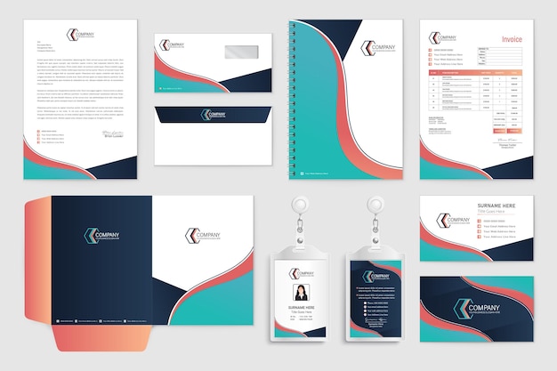 Customizable stationery templates to showcase your brand