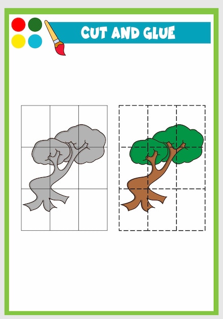 木を切って接着する