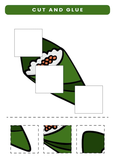 Taglia e incolla il foglio di lavoro per i bambini