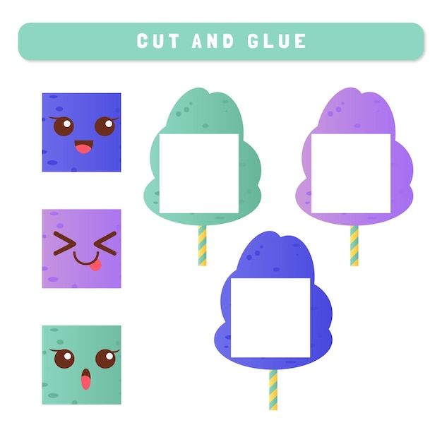 Vector cut and glue worksheet