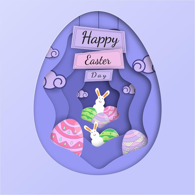 Cut out easter day background