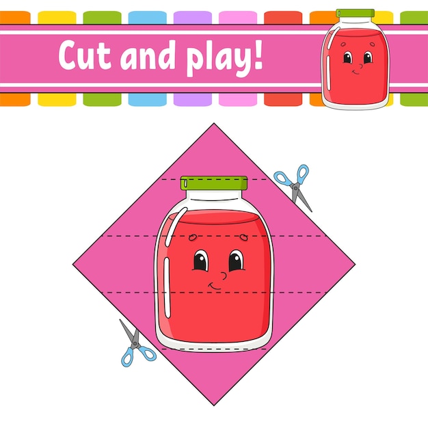 Cut and play game for kids