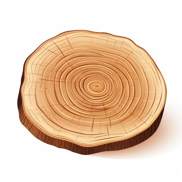 a cut wood tree