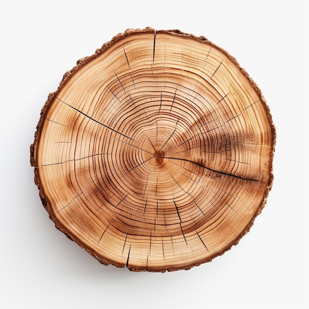 A cut wood tree