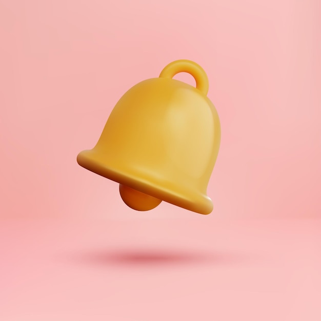 Cute 3d notification bell