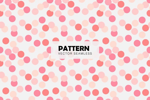 Cute abstract pink circles vector seamless repeat pattern