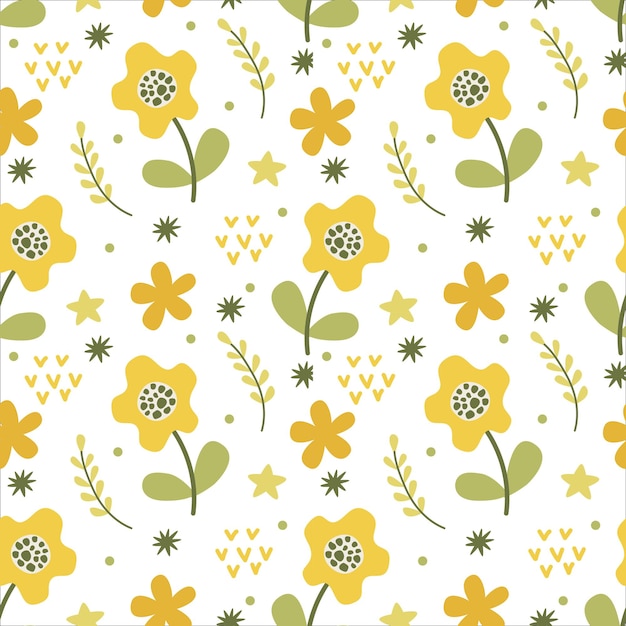 Cute abstract seamless pattern Vector background