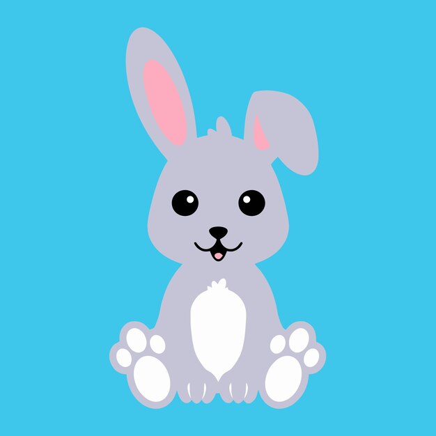 cute adorable baby bunny cartoon character stickers