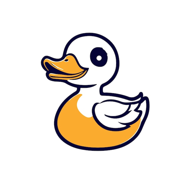 Vector cute adorable duck