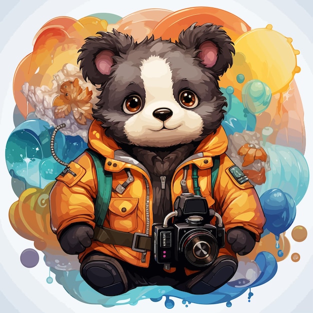 cute adventure with cute panda