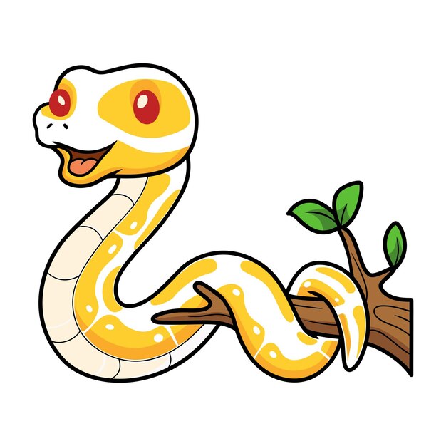 Desenho Animado De Cobra Albino Mangrove Ilustração do Vetor - Ilustração  de venenoso, cartoon: 267973466