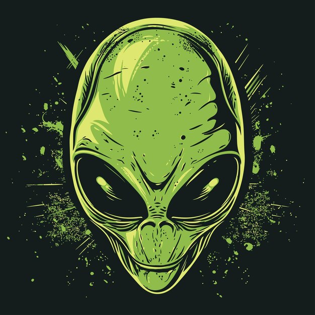 Vector cute alien art prints