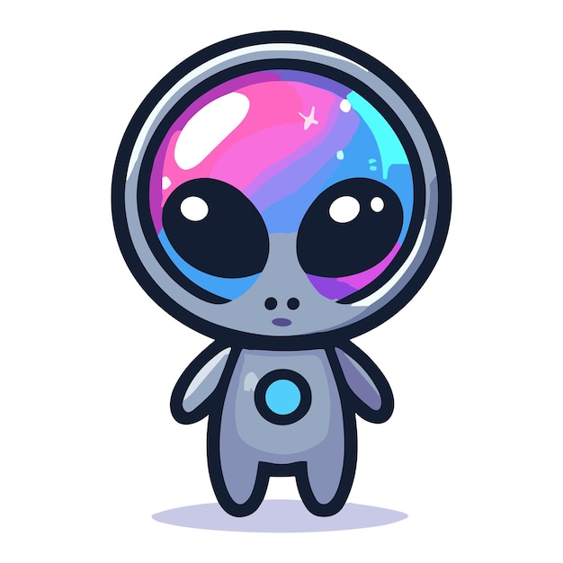 Vector cute alien characters