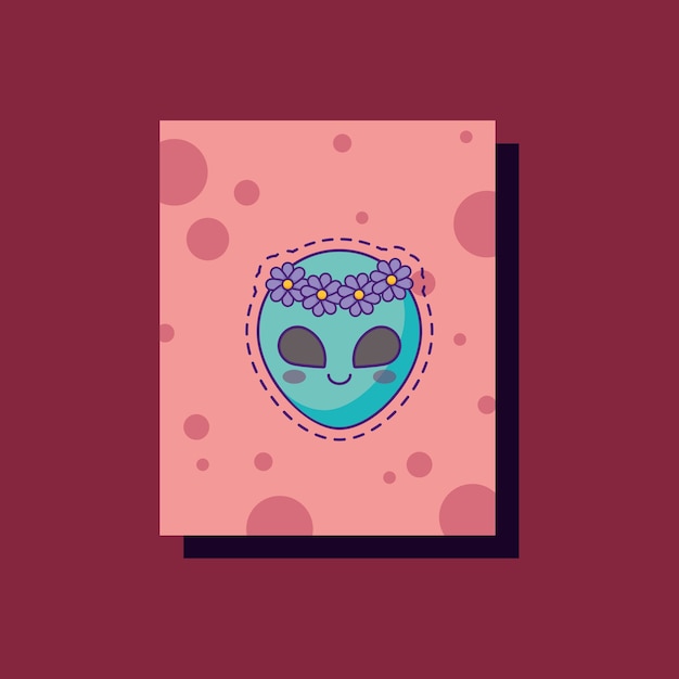 cute alien icon 