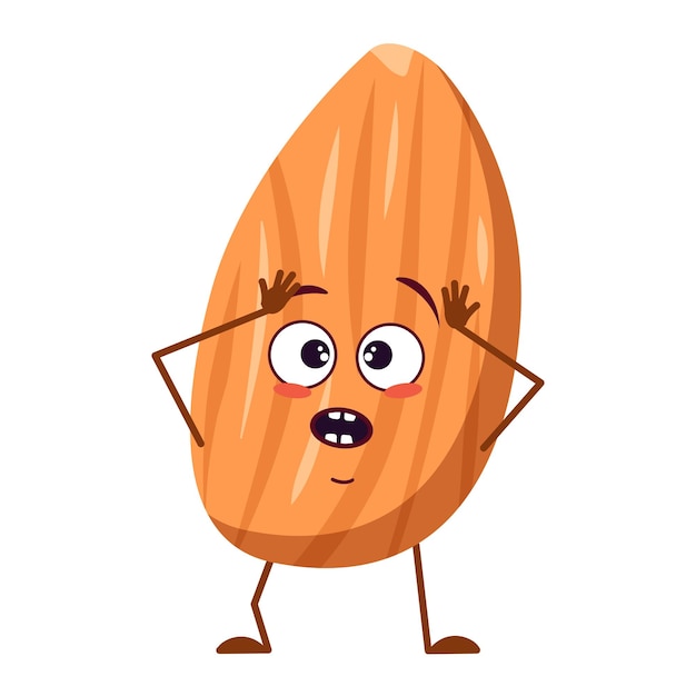 Cute almond character