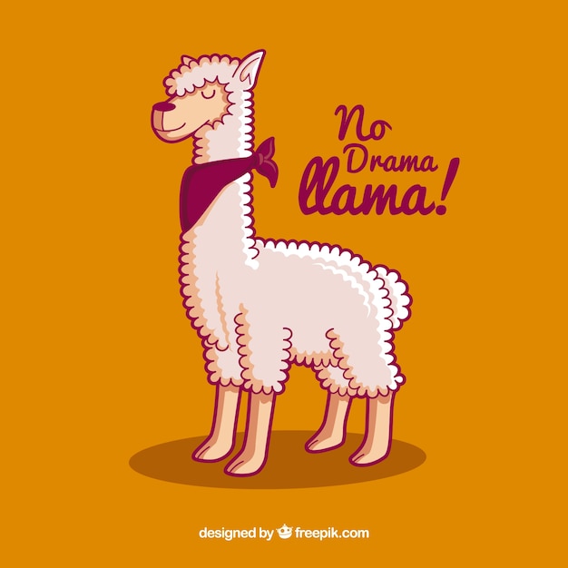 Sfondo carino alpaca