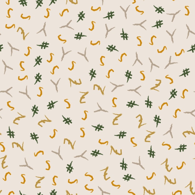 Симпатичный алфавит бесшовный узор с карандашными рукописными каракулями и концепцией word abc в стиле бохо