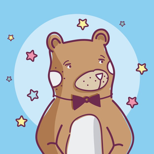 Cute animal bear cartoon