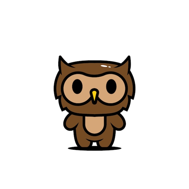 Cute animal characters owl