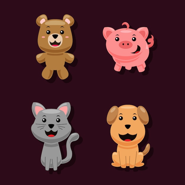 Cute animal characters