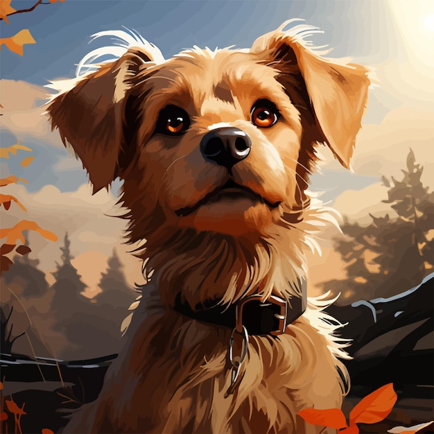 cute animal illustration background