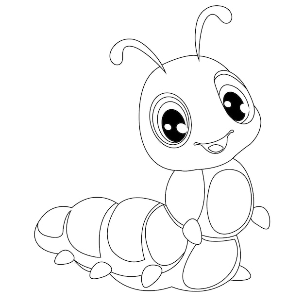 Cute animal, Mango, Vactor art, line art.