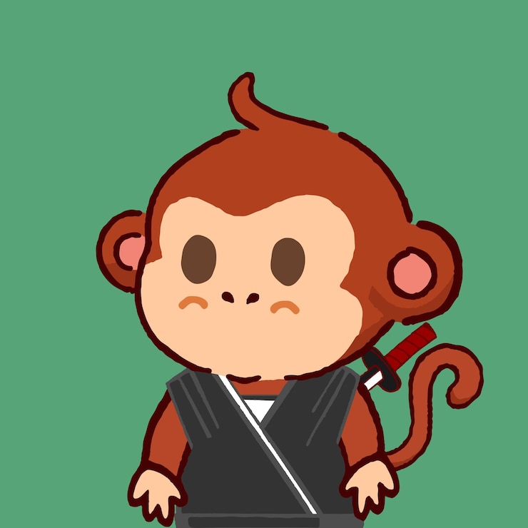 Vector かわいい動物猿イラスト漫画