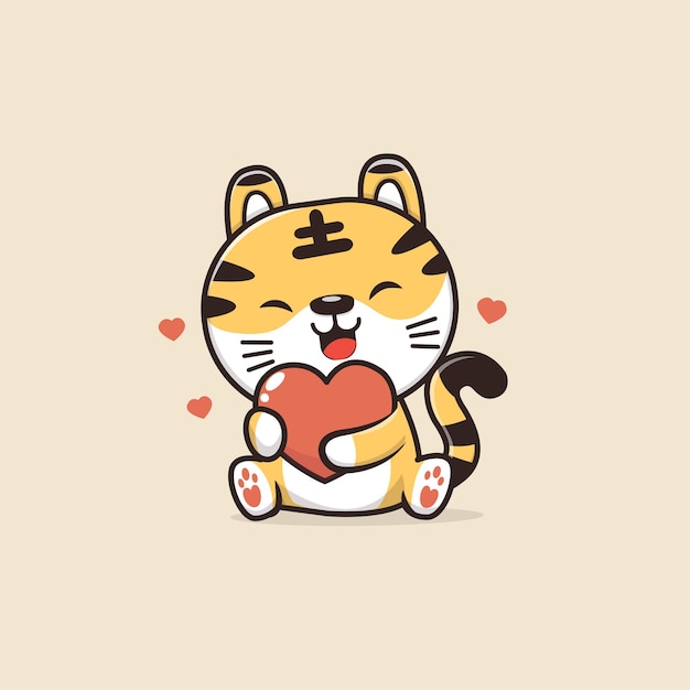 Cute Animal Tiger illustration