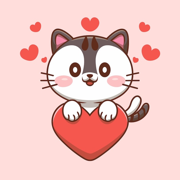 Cute animal Valentine's day vector design