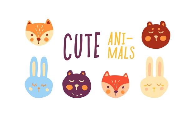 Cute animal vector