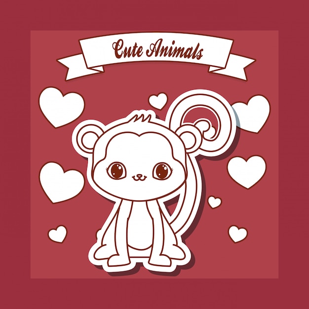 Cute animals card