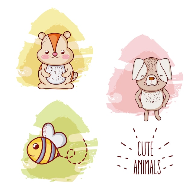 Cute animals cartoons