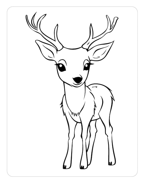 cute animals coloring page