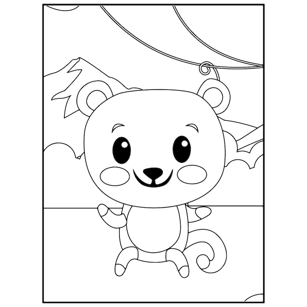 Disegni da colorare di simpatici animali per bambini