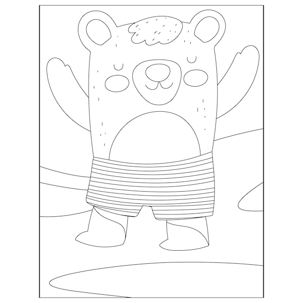 Cute animals coloring pages for kids