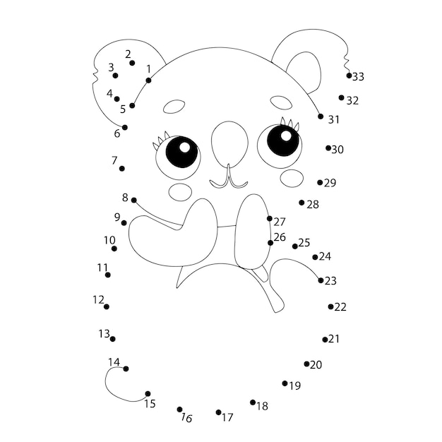 Cute Animals Dot To Dot For Kids