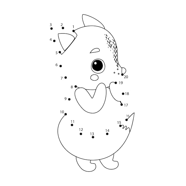 Cute Animals Dot To Dot For Kids