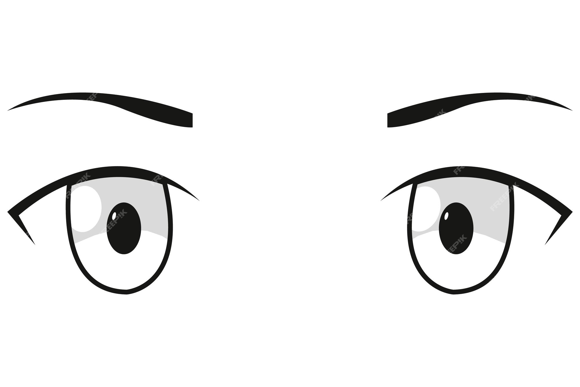 Premium Vector  Cute anime girl eyes