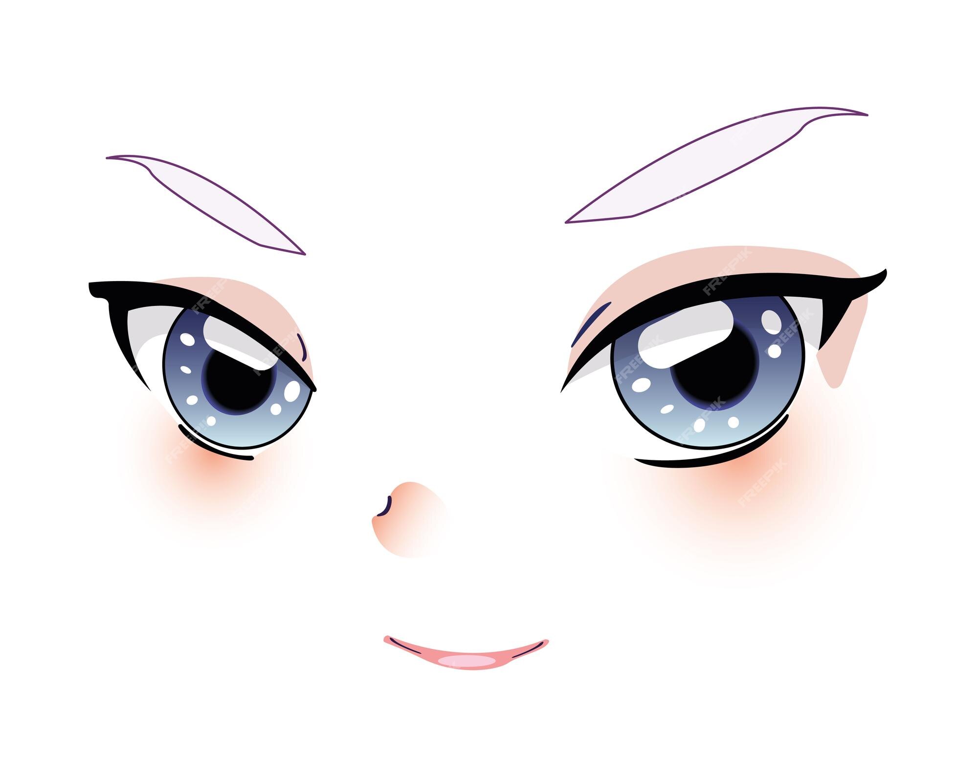 Anime Anime Anime Anime Eyes Face Face Face Face - Anime Face Roblox - Free  Transparent PNG Clipart Images Download