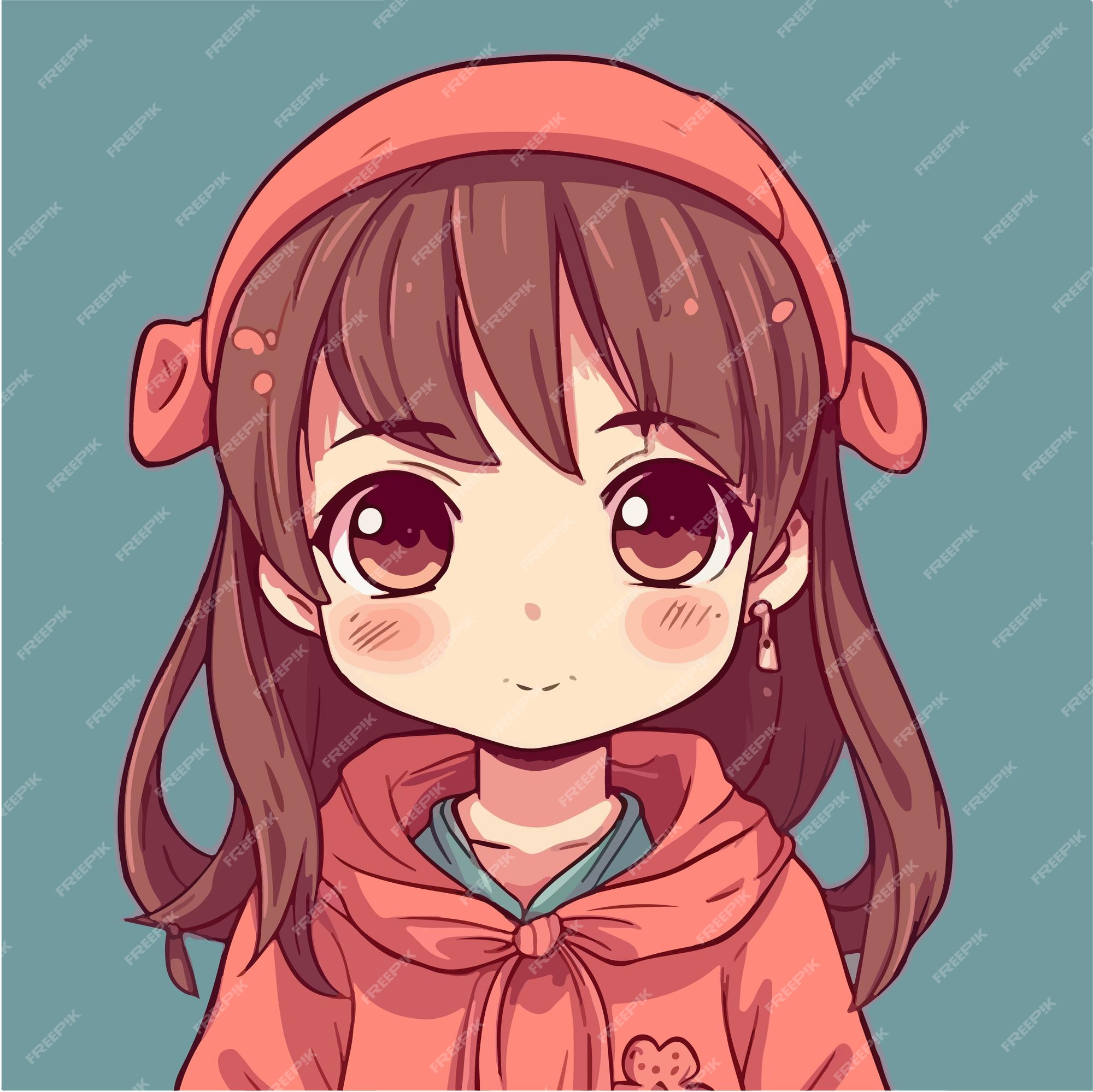 Premium Vector  Cute anime kawaii girl cartoon character with vector  illustration