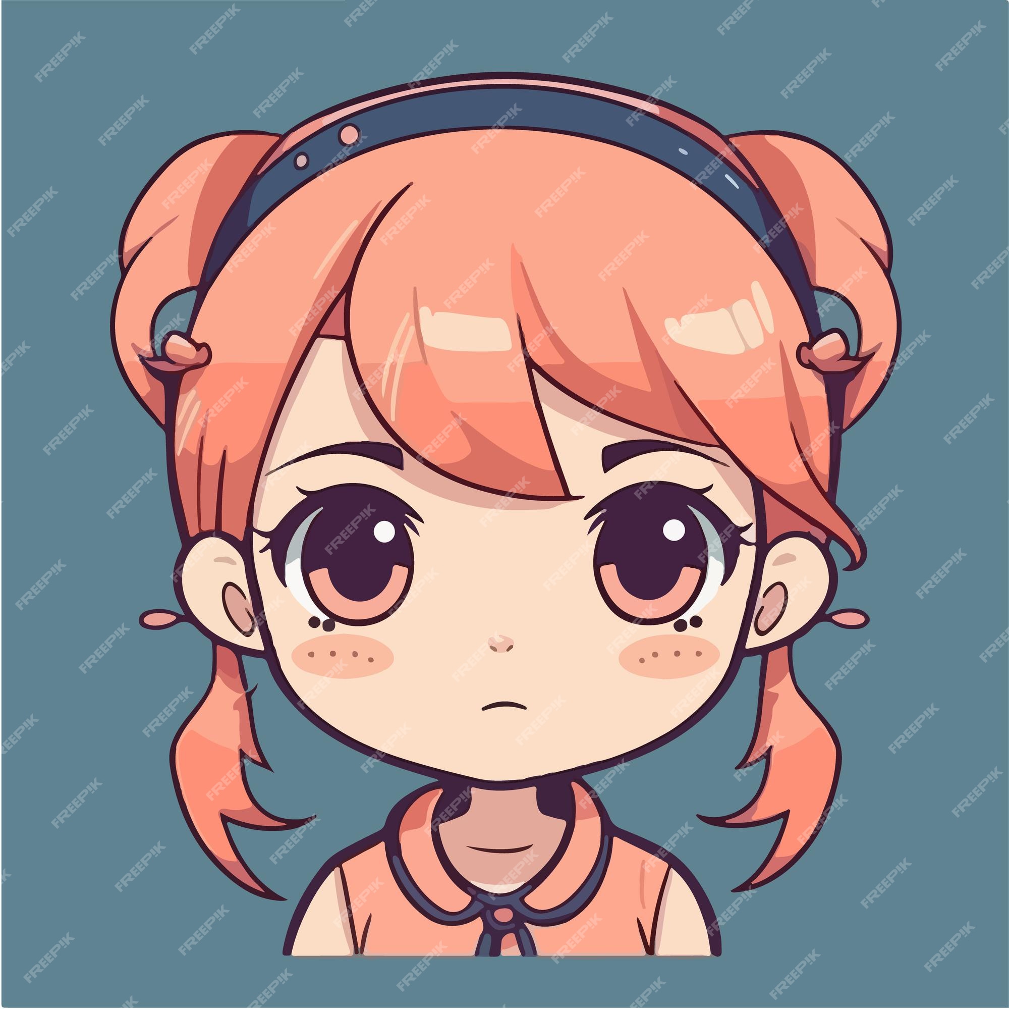 Premium Vector  Cute anime kawaii girl cartoon character with