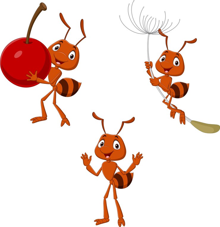 वेक्टर cute ant cartoon collection