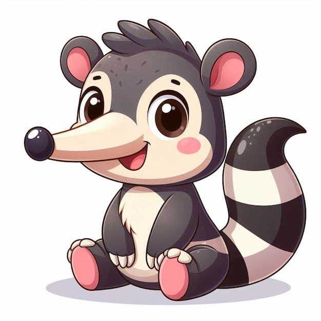 Cute Anteater Vector Cartoon illustration